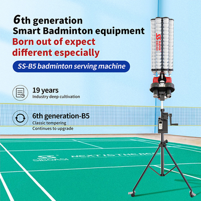 2025 SIBOASI B5 Badminton Shuttlecock Feeder Machine Smart Badminton Shooting Machine per l'allenamento