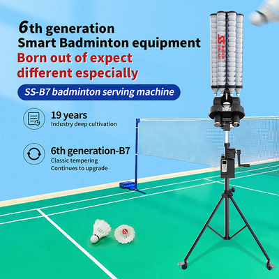 SIBOASI B7 Badminton Shuttlecock Feeder Machine Smart Badminton Shooting Machine per l'allenamento