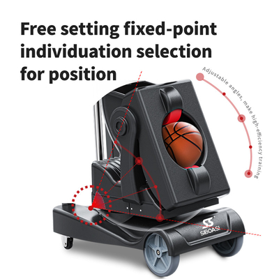 2025 SIBOASI K2 Multi-Angle Trainer Smart APP &amp; Remote Control Automatic Basketball Shooting Throwing Machine Formazione professionale