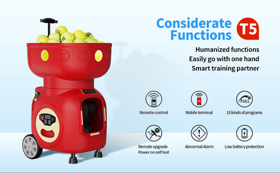 SIBOASI T5 APP Control Mini Shooting Tennis Machine Ball per l' allenamento