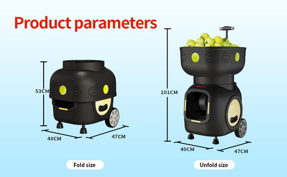 SIBOASI T5 APP Control Mini Shooting Tennis Machine Ball per l' allenamento