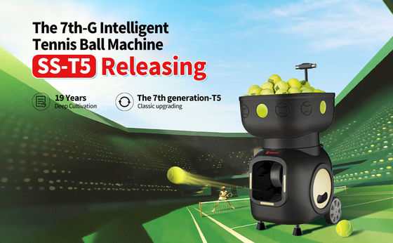SIBOASI T5 APP Control Mini Shooting Tennis Machine Ball per l' allenamento